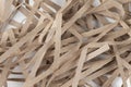 Lots of thin strips of beige paper Royalty Free Stock Photo