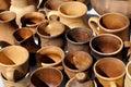 Ukrainian handmade clay pottery production