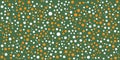 Lots of Various Colorful Randomly Placed, and Sized Spots, Circles, Flowers Pattern - Modern Style Texture, Background