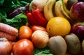 Lots of vegetables and fruits Royalty Free Stock Photo