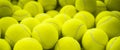 Lots of vibrant tennis balls Royalty Free Stock Photo