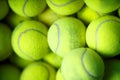 Lots of vibrant tennis yellow balls Royalty Free Stock Photo