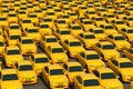 Lots of yellow cars for sale. Neural network AI generated Royalty Free Stock Photo