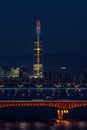 Lotte tower and seongsu bridge