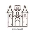 lotte world. Vector illustration decorative design