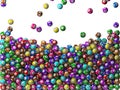 Lottery balls rain Royalty Free Stock Photo