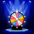 Lottery big win - jackpot on wheel of fortune, gambling Royalty Free Stock Photo