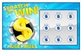 Lottery Scratch Card Royalty Free Stock Photo