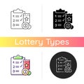 Lottery session program icon Royalty Free Stock Photo