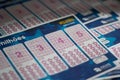 Lottery ticket Euromillions