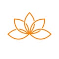 Lotus Artistic Line Symbol Design