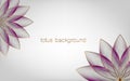 Lotus Banner Template, Purple Flower of Life. Sacred Geometry. Symbol of Harmony and Balance. Sign of purity. Chakra Yoga design Royalty Free Stock Photo