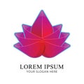 Lotus bright Logo Identity Beautiful Brand design vector template Royalty Free Stock Photo