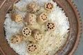 Lotus curry is an Indian dish made of lotus stem