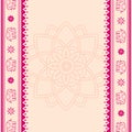 Lotus And Elephant Pink And Cream Indian Banner
