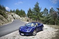 Lotus Elise mountain road Royalty Free Stock Photo