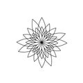 Lotus flower abstrcat logo icon