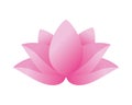 Lotus flower asian isolated icon