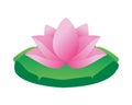 Lotus flower asian isolated icon