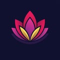 Lotus spa logo, Lotus Flower logo design inspiration Royalty Free Stock Photo