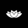 Lotus flower icon logo design vector template Royalty Free Stock Photo