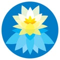 Lotus flower icon vector application