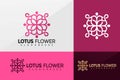 Lotus Flower logo vector, Mandala Flowers Logos design, modern logo, Logo Designs Vector Illustration Template