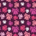 Lotus flower seamless vector pattern