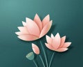 Lotus flower set Royalty Free Stock Photo