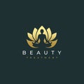 Lotus flower yoga spa logo