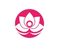 Lotus flowers logodesign Template icon