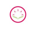 Lotus flowers logos Template icon