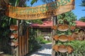 The Lotus Garden asian fine dining restaurant sign in Puerto Princesa, Palawan, Philippines