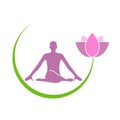 Lotus icon- Holistic healing through yoga and meditation