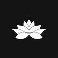 Lotus icon logo, illustration, vector sign symbol for design Royalty Free Stock Photo