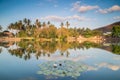 Lotus Lagoon, Candidasa, Bali island