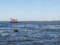 Lotus lake and boat