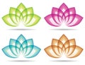 Lotus Logo Royalty Free Stock Photo