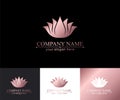 Lotus Logo. Flower icon abstract design  template business card. Lotus SPA icon. Logo for Spa, massage, beauty salon, yoga, Royalty Free Stock Photo