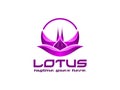 Lotus logo template Royalty Free Stock Photo