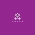 Lotus logo template Royalty Free Stock Photo