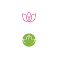 Lotus Logo Template vector symbol Royalty Free Stock Photo