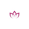 Lotus Logo Template vector symbol Royalty Free Stock Photo