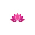 Lotus Logo Template vector symbol Royalty Free Stock Photo