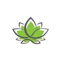 lotus logo templates. lotus Vector Royalty Free Stock Photo
