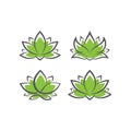 lotus logo templates. lotus Vector Royalty Free Stock Photo