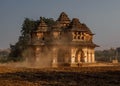 Lotus Mahal in Hampi is a masterpiece of architecture, two-storey building with many open arches Royalty Free Stock Photo