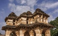 Lotus Mahal in Hampi is a masterpiece of architecture, two-storey building with many open arches Royalty Free Stock Photo