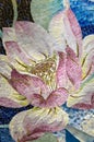 Lotus mosaic close-up Royalty Free Stock Photo