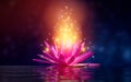 Lotus Pink light purple floating light sparkle purple background